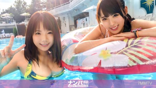 200GANA-1831 【Pool Pickup】A pair of office ladies with insanely high facial value and huge tits! They fuck like they&quotre releasing work stress, a full-blown 4-way gangbang!
