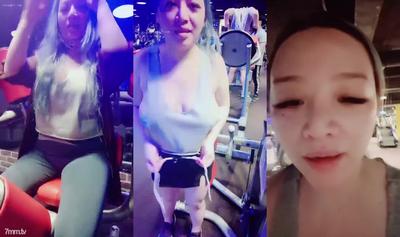 Sexy And Daring Taiwanese Girl With Big Breasts~[Super Spicy Internet Celebrity Xiaojie] Seduce Passers-by In The Park And Show Up In The Gym