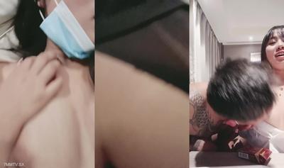 The Thick And Big Tattooed Brother Makes The Slutty Young Woman Wear Black Silk And Play With Her, Blowjob The Big Dick And The Small Mouth Can&quott Fit
