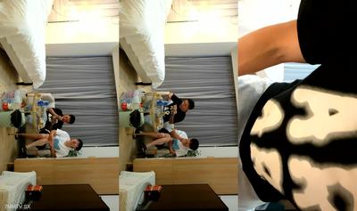 2023-6-25 [Sad little corn] 4P passionate scene, fierce first-person view, riding position with big fat buttocks